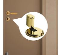 Fermaporta magnetico in lega di zinco con meccanismo di blocco regolabile e rivestimento multistrato per anti ossidazione e longevità (giallo)