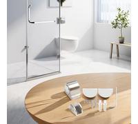 Fermaporta magnetico in lega di zinco per porte di WC, Slidi, armadi e porte interne, resistente alla ruggine, per porte in vetro da 10-12 mm (1 pezzo)