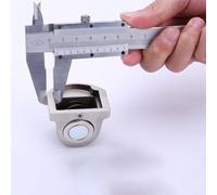 Fermaporta magnetico in lega di zinco per porte spesse 10-12 mm, per WC e mobili a pavimento, argento