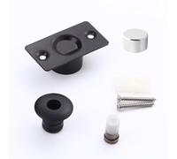 Fermaporta magnetico in ottone, montaggio a pavimento, design invisibile, con magnete Soft-Lock, per casa, ufficio, hotel, 6 x 3,2 x 2,7 cm, struttura in rame, resistente alla ruggine (bronzo giallo)