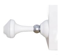 Fermaporta magnetico in silicone, senza foratura, montaggio a parete | Aderenza Silenziosa Protettiva Per Porte Per Legno Vetro Metallo Flessibile Lavabile Moderno Nero Grigio Per Bianco 5X5x9,5