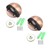 Fermaporta magnetico mini bronzo rosso, acciaio inossidabile con spazio regolabile per ridurre al minimo il rumore, paracolpi per porta dal