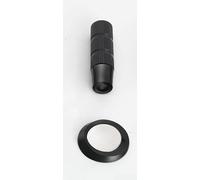 Fermaporta magnetico minimalista con base nascosta, design antivento, asta regolabile per spazi delle porte e metodi di installazione a vite o vite (aspirazione a terra nera)