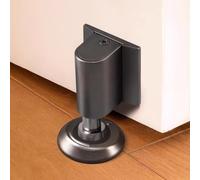 Fermaporta magnetico, montaggio a pavimento con robusto magnete per tenere ferme le porte, adatto per porte di varie dimensioni e ambienti interni (nero)