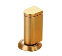 Fermaporta magnetico nascosto, antivento, da pavimento, con forte tenuta, senza trapano o montaggio a vite, per casa, ufficio, camera da letto, grigio canna di fucile (oro)