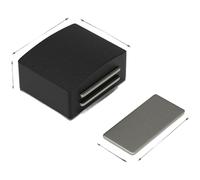 Fermaporta magnetico per for forte per armadi armadi ante scorrevoli 4x3,35x2 cm
