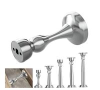 Fermaporta magnetico, per interni ed esterni, morbido, finitura spazzolata, lunghezza 7 cm, per casa e ufficio