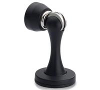 Fermaporta magnetico, per montaggio a parete, in metallo massiccio, per tenere la porta aperta, confezione da 1, colore nero