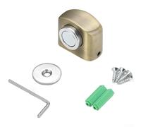 Fermaporta magnetico per pavimento, design resistente in lega di zinco, per un posizionamento sicuro della porta, riduce il rumore da urti improvvisi per spazi interni (bronzo chiaro)