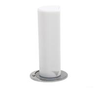 Fermaporta magnetico per pavimento, senza foratura, ultra sottile, base da 1,7 mm, ponderato, invisibile, silenzioso, morbido, previene i rischi di sbattere e inciampare (bianco)