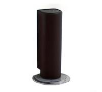 Fermaporta magnetico per pavimento, senza trapano, invisibile, ponderato, con base ultra sottile da 1,7 mm, supporto morbido e silenzioso per casa, ufficio, cucina, bagno, uso interno, (nero)