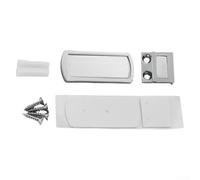 Fermaporta magnetico per porte in vetro, installazione senza trapano, per design invisibile ultra sottile, si adatta a spazi da 7 a 27 mm, con forte tenuta magnetica e Ru, argento