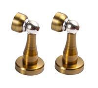 Fermaporta magnetico, Porta magnetica in acciaio inossidabile resistente, porta della stanza, in legno, del bagno, anticollisione superiore(Brass)