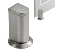 Fermaporta magnetico, porte interne, protezione adesiva, supporto regolabile, in lega di zinco, forte magnete, protezione da parete, design moderno, uso cucina, sicurezza camera da letto, facile da