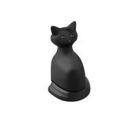 Fermaporta magnetico resistente, antiruggine, a forma di gatto, anti-perforazione, riutilizzabile, anticollisione Per Camere Da Letto E Uffici(Black)