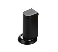 Fermaporta magnetico robusto resistente al vento, compatibile con porte in legno e anima cava, senza foratura (nero opaco)