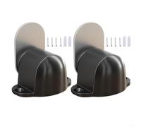 Fermaporta magnetico, set di 2, in lega di zinco antiruggine per un uso duraturo, progettato per una facile installazione e prevenzione delle collisioni (nero)