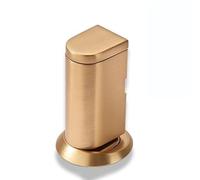 Fermaporta Magnetico Silenzioso Senza Pugno - Supporto da Pavimento Anti-Collisione per Porte in Legno/da Bagno/Ingresso, Dorato