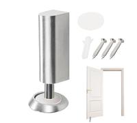 Fermaporta magnetico - Supporto per porta meccanico in acciaio inossidabile | Meccanismo per porte regolabili, montaggio a pavimento e parete, robusta trappola per porte per camere da letto e garage