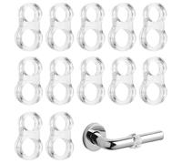 Fermaporta Maniglia, 12 Pezzi Trasparente Maniglia Porta, Ferma Porte, Silicone Paracolpi, Ferma Porta da Muro Paracolpi Protezione per Porte da Interno, Tampone Proteggi Finestre