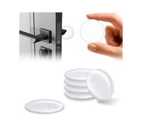 Fermaporta Maniglia silicone Autoadesivi, 12 Pezzi, 42x10mm, Paracolpi Elastici per Pareti, Protezione Antiscivolo per Porte, Camera da Letto, Cucina e Bagno, Bianco