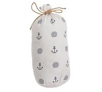 Fermaporta Maritim Modern Bianco Freno Porta Porta Fermaporta Fermaporta Decorazione Casa Ancora Mare 1,5 Kg 12 x 27 cm