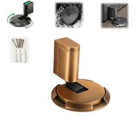Fermaporta meccanico con altezza regolabile, senza punzonatura, design meccanico non magnetico, dotato di colla 3M e viti, anti-collisione, silenzioso (ottone)