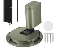 Fermaporta meccanico, fermaporta antivento, forte fermaporta da pavimento antivento senza perforazione | Blocco pavimento in lega di alluminio per nastro biadesivo o vite fissa