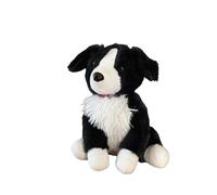 Fermaporta morbido per cani Collie in tessuto nero bianco fermaporta novità...