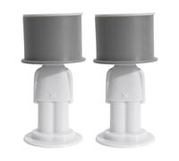 Fermaporta - morbido silicone di protezione anti-collisione | 2 X rimovibile senza fori con funzione silenziatore - Protezione adesiva per camera da ufficio - hotel - porte commerciali