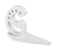 WENKO Multi-STOP fermaporta e fermafinestra flessibile, funzioni in plastica di alta qualità, per porte, finestre e cassetti come paracolpi e protezione da schiacciamento, 11,8 x 7,7 x 2,5 cm, bianco
