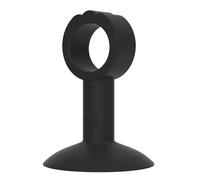 Fermaporta Paraurti for maniglia della porta con ventosa anticollisione in silicone, protezione antirumore, for parete per Porte e Pavimenti in Vari Materiali(Black)