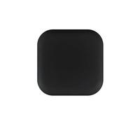 Fermaporta Paraurti for maniglia della porta in silicone autoadesivo for mobili, protezione silenziosa, pratico paracolpi for parete(Square-Black)