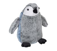 Relaxdays Fermaporta a Pupazzo Pinguino Pesante, Animali Ferma Porta da Pavimento, Peso Sabbia, 25x24x17 cm, Grigio Blu