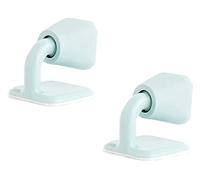 fermaporta， Pavimento in gomma silenziosa for camera da letto, 2 pezzi, in silicone anticollisione for e bagno(Blue,2 PCS)