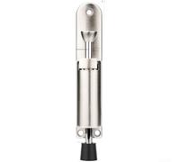Fermaporta Pedale Lega Zinco Antiscivolo Silenzioso(Brushed Nickel) | Lega di zinco robusta, meccanismo a pedale, operazione silenziosa, all'usura, interno ed esterno