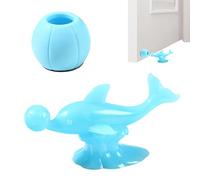 Fermaporta per aperte le porte - Fermaporta a forma di delfino, da pavimento | con montaggio adesivo, senza forare per casa, bagno, camera da letto, cucina, cam