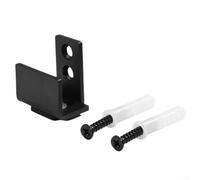 Fermaporta per binario in acciaio inox per porte scorrevoli impedisce alla porta di oscillare lateralmente alla parete dietro la porta, non richiede foratura sul pavimento per larghezza della porta 1