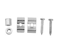 Fermaporta per chitarra: guida in ferro resistente per testa di chitarra elettrica, installazione facile, design compatto per musicisti e principianti (Silver)