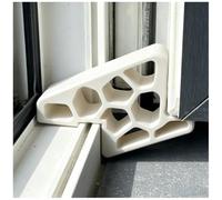 Fermaporta per finestra San Foratura blocca finestra Cuneo per Baia Vetrata | Set di 2 fermaporta per finestra, apertura per ventilazione, fermaporta riutilizzabile, per casa, appartamento