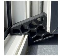 Fermaporta per finestra San Foratura blocca finestra Cuneo per Baia Vetrata | Set di 2 fermaporta per finestra aperta, per aerazione, fermaporta riutilizzabile, per casa, appartamento, ufficio e hotel