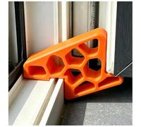 Fermaporta per finestra, senza foratura, confezione da 2, per vetrate, blocco finestra aperta per ventilazione, fermaporta riutilizzabile per casa, appartamento, ufficio e hotel
