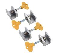 Fermaporta per finestre in alluminio, Serrature for porte e finestre scorrevoli da 4 pezzi con chiave argento