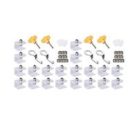 Fermaporta per finestre in lega di alluminio, Aluminum Alloy Silver Adjustable Sliding Window Security Locks Pack Of 20