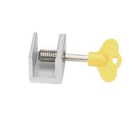 Fermaporta per finestre in lega di alluminio, Blocco limitatore in alluminio for finestre e porte scorrevoli Argento