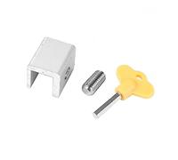 Fermaporta per finestre, Serrature for porte e finestre scorrevoli in alluminio con chiave, diverse misure, confezione da 2(A 4pcs)