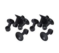Fermaporta per lavatrice, Supporto per porta della lavatrice, Supporto per porta della lavatrice a carico frontale, Gomma flessibile con ventosa, 6x4 cm, 10 pezzi (Black)