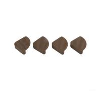 Fermaporta per mobili in silicone autoadesivo come tagliere, 5,5 x 5,5 cm, protezione del pavimento contro graffi, multicolore (marrone)