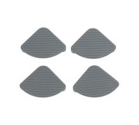 Fermaporta per mobili in silicone autoadesivo come tagliere, 5,5 x 5,5 cm, protezione del pavimento contro graffi, multicolore (grigio)