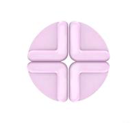 Fermaporta per mobili in silicone autoadesivo come tagliere, 5,5 x 5,5 cm, protezione del pavimento contro graffi, multicolore (rosa)